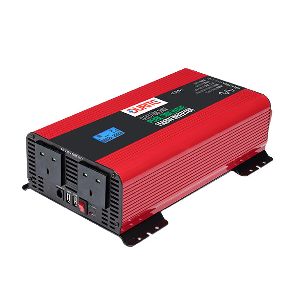 Durite 1500W 24V DC to 230V AC Compact Sine Wave Voltage Inverter 0-857-66
