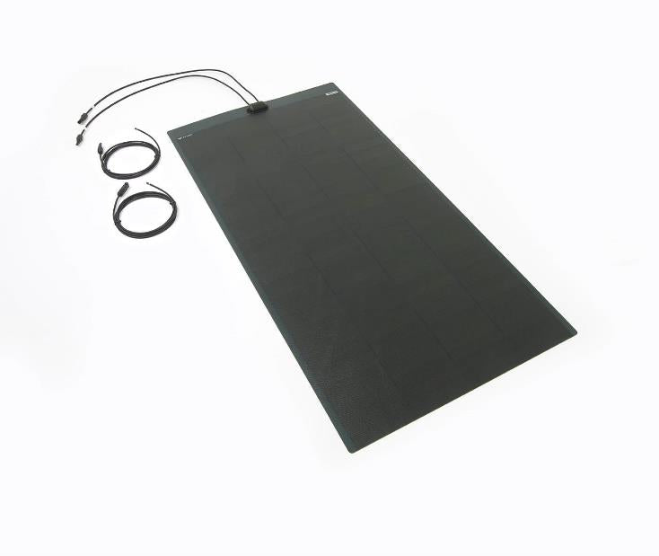 PV Logic 200w Semi-Flexble Solar Panel Black - Top Exit