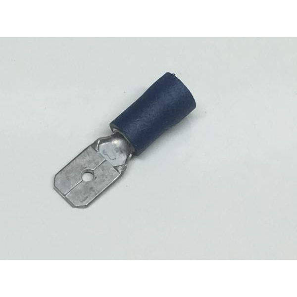 Blue 6.3mm Male Spade Insulated Crimp Terminal