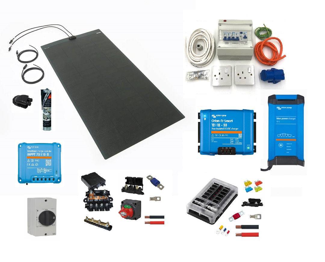 Campervan Electric kit VKIT07 Victron Non Isolated System - Simply Split Charge