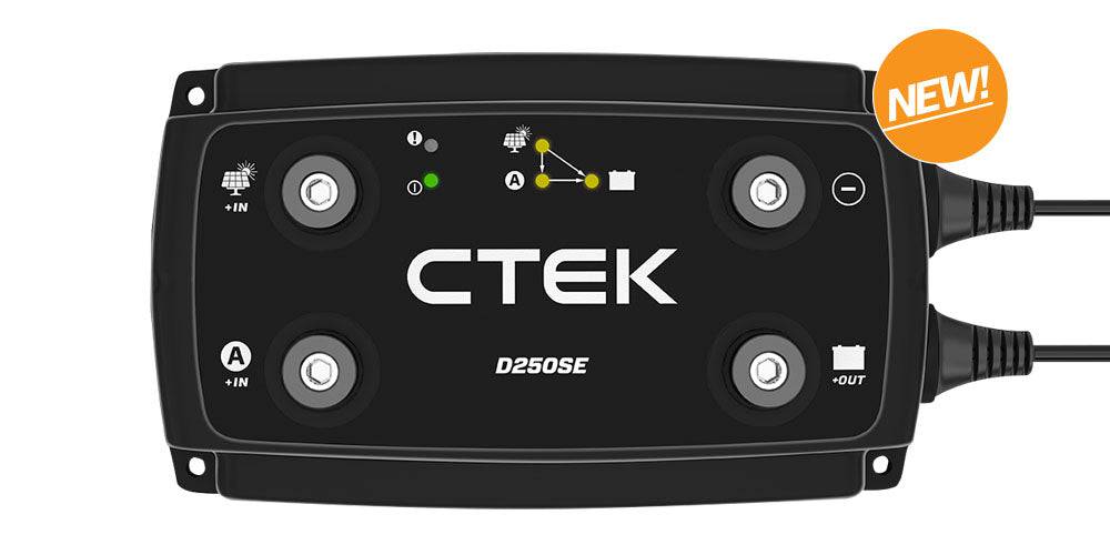 Ctek D250SE 20amp DCDC Charger + PV Logic 100 Watt Black Flexi Solar Panel - Simply Split Charge