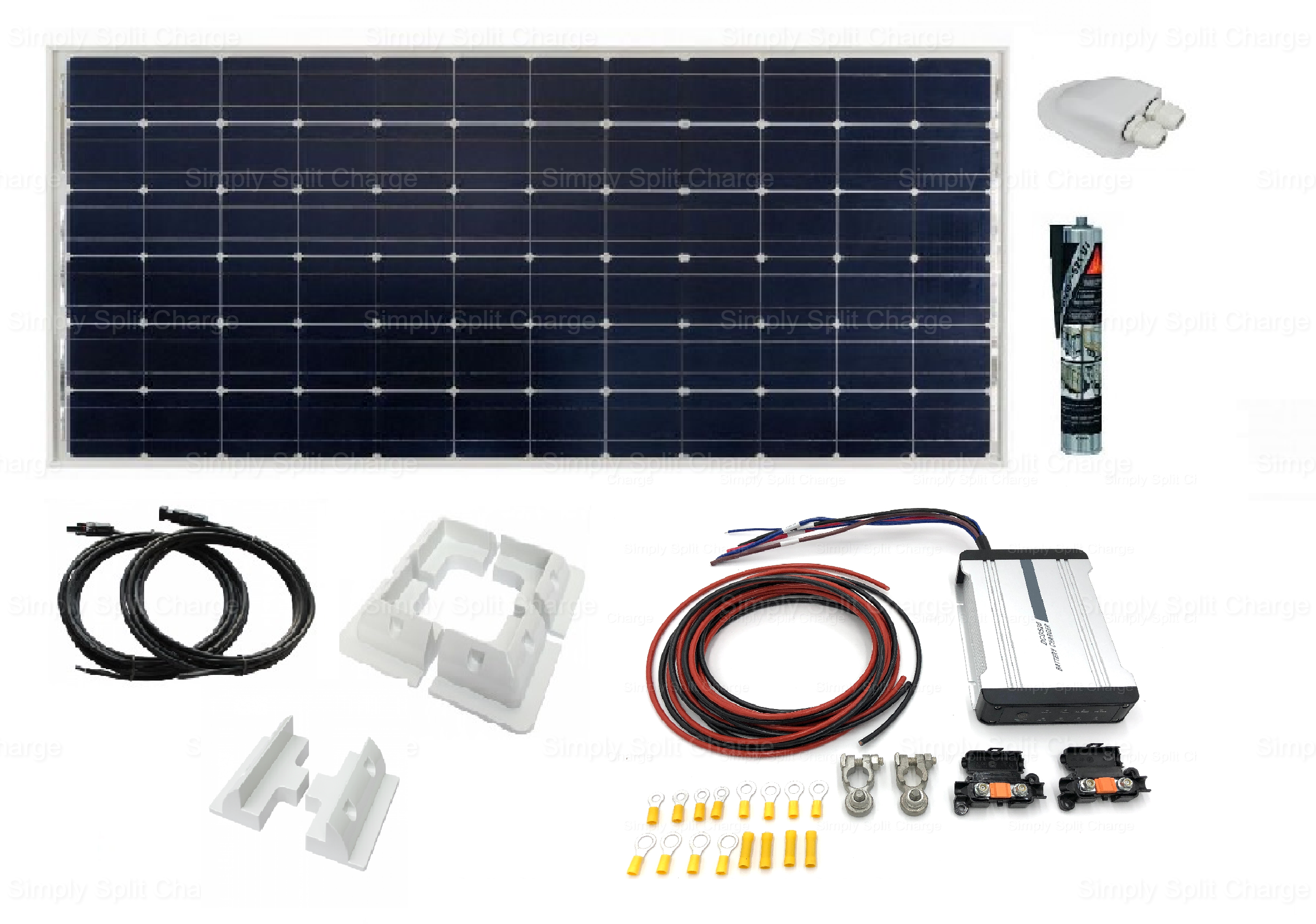 DCDS20 12v 20a B2B Charger - 175w Victron Solar Panel Kit