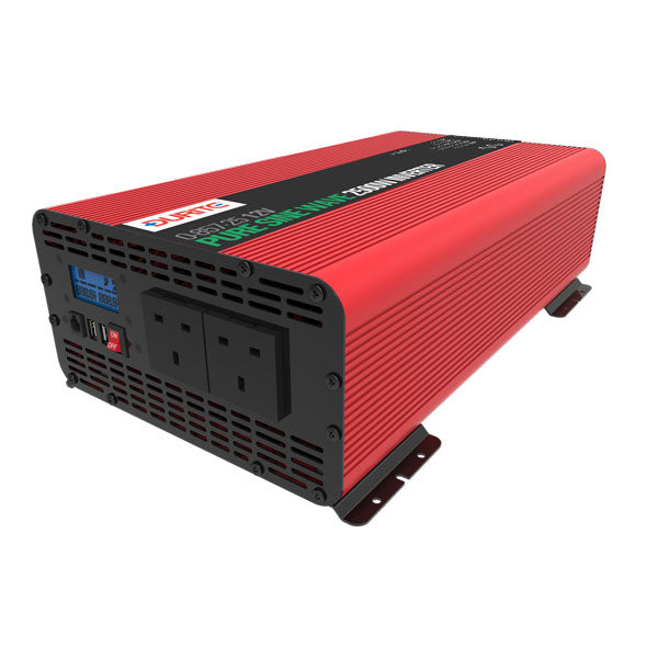 Durite 3000W 12V DC to 230V AC Compact Pure Sine Wave Voltage Inverter 0-857-30