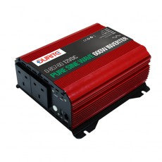 Durite 600W 12V DC to 230V AC Compact Pure Sine Wave Voltage Inverter 0-857-60