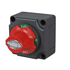 Durite Rotary Marine Battery Isolator Off/1/2/1+2 with Removable Control Knob in Off Position 0-605-09