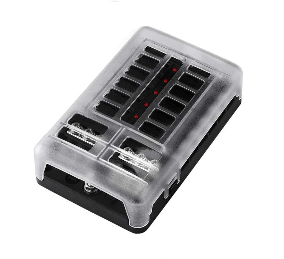 Blade Fuse box kit with Negative Bus Bar + 70amp Cable