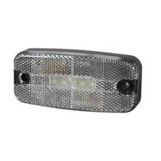 Front Marker Lamp white LED Rectangular - 12/24V - Durite 0-170-60 - Simply Split Charge