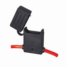 Maxi Blade Fuse Holder with flying leads and splash proof cover