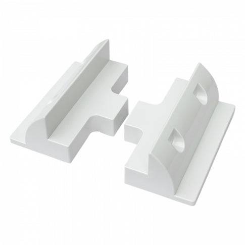 PLASTIC SOLAR SIDE BRACKETS WHITE - Simply Split Charge