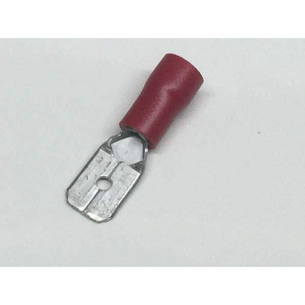 Red 6.3mm Male Spade Insulated Crimp Terminal