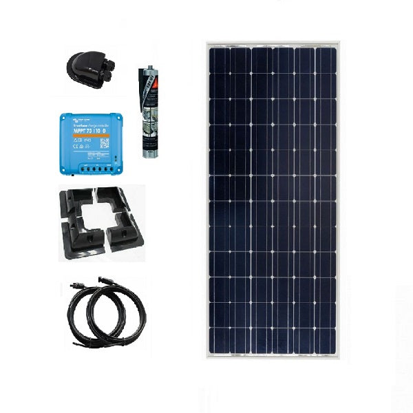 solid solar panel kit campervan motorhome boat