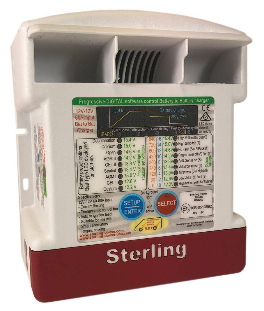 Sterling Power BB1260 12v 60amp DC-DC Charger - Simply Split Charge