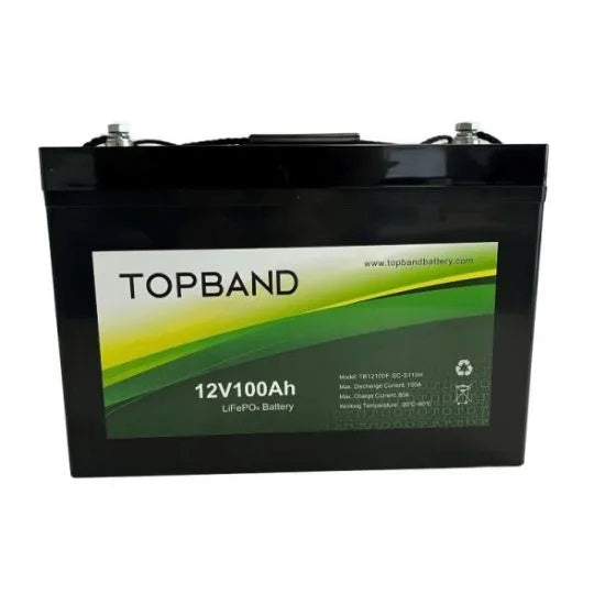 Topband B Series 12V 100Ah Lithium Battery With Bluetooth R-B12100A