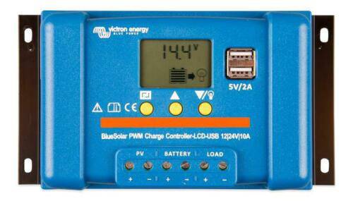 Victron Energy Blue Solar PWM LCD & USB 12/24V 10A SCC010010050 - Simply Split Charge