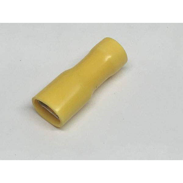 Yellow 6.3mm Female Spade Fully Insulated Crimp Terminal