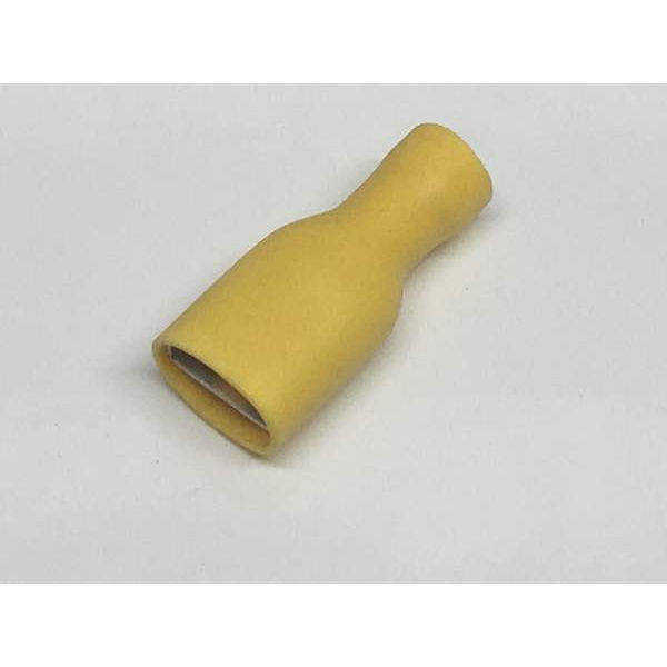Yellow 9.5mm Female Spade Fully Insulated Crimp Terminal