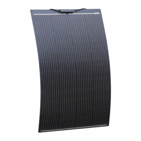 150w Black Monocrystalline Semi-Flexible Solar Panel - Simply Split Charge