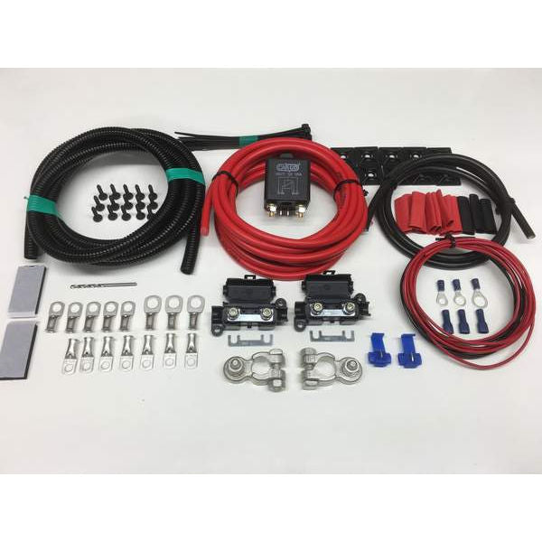 Heavy Duty Split Charge Kit with 100amp Heavy Duty Relay + 110amp Cable