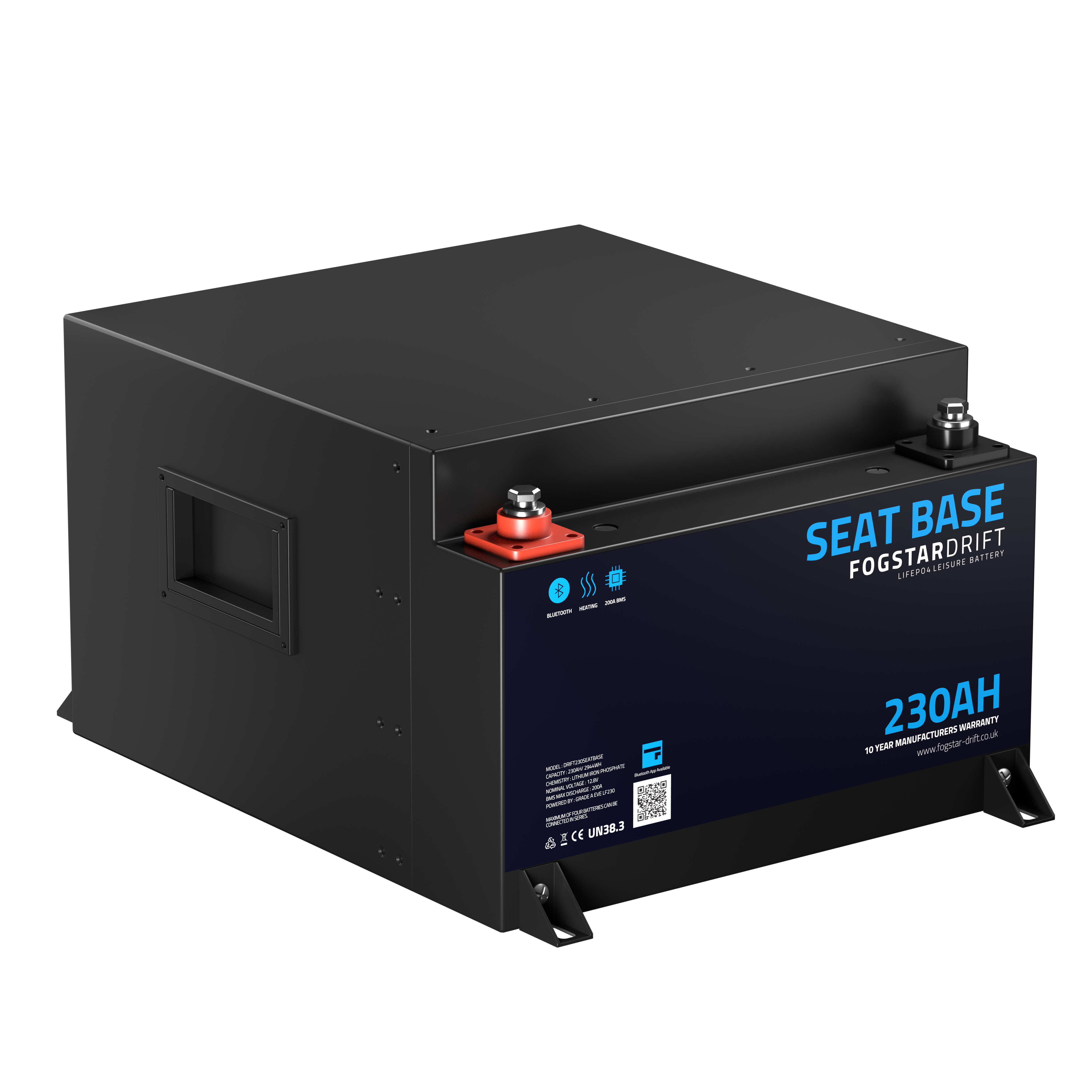 Fogstar Drift Seat Base 12V 230Ah LiFePO4 Battery 