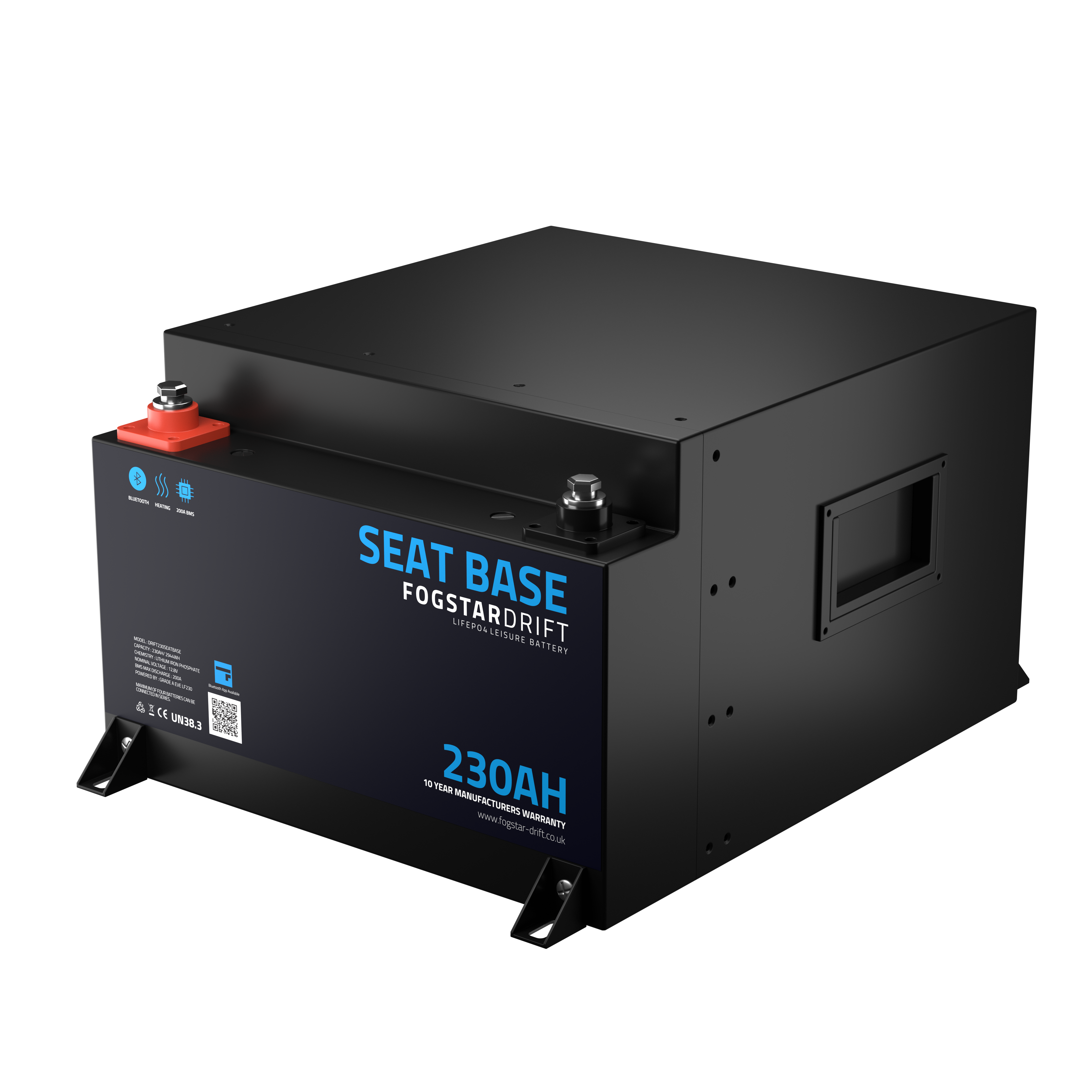 Fogstar Drift Seat Base 12V 230Ah LiFePO4 Battery 