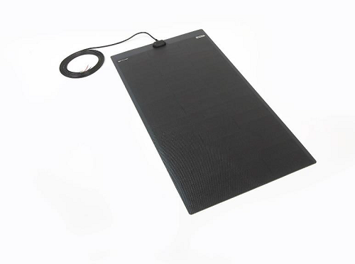PV Logic 110w Semi-Flexble Solar Panel Black - Top Exit