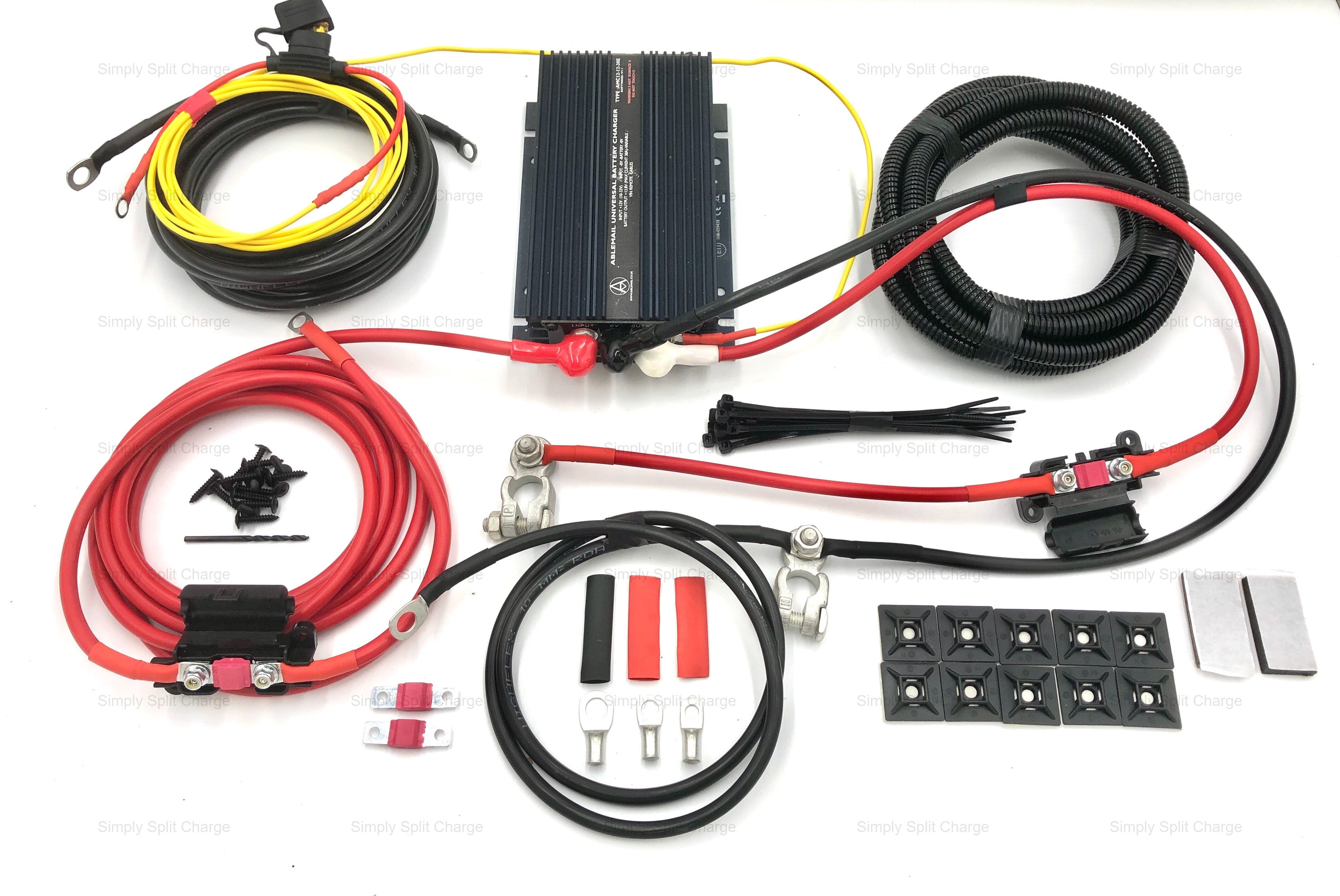 Ablemail AMC121230 12V 30Amp Smart Alternator / Battery to Battery Charging Kit