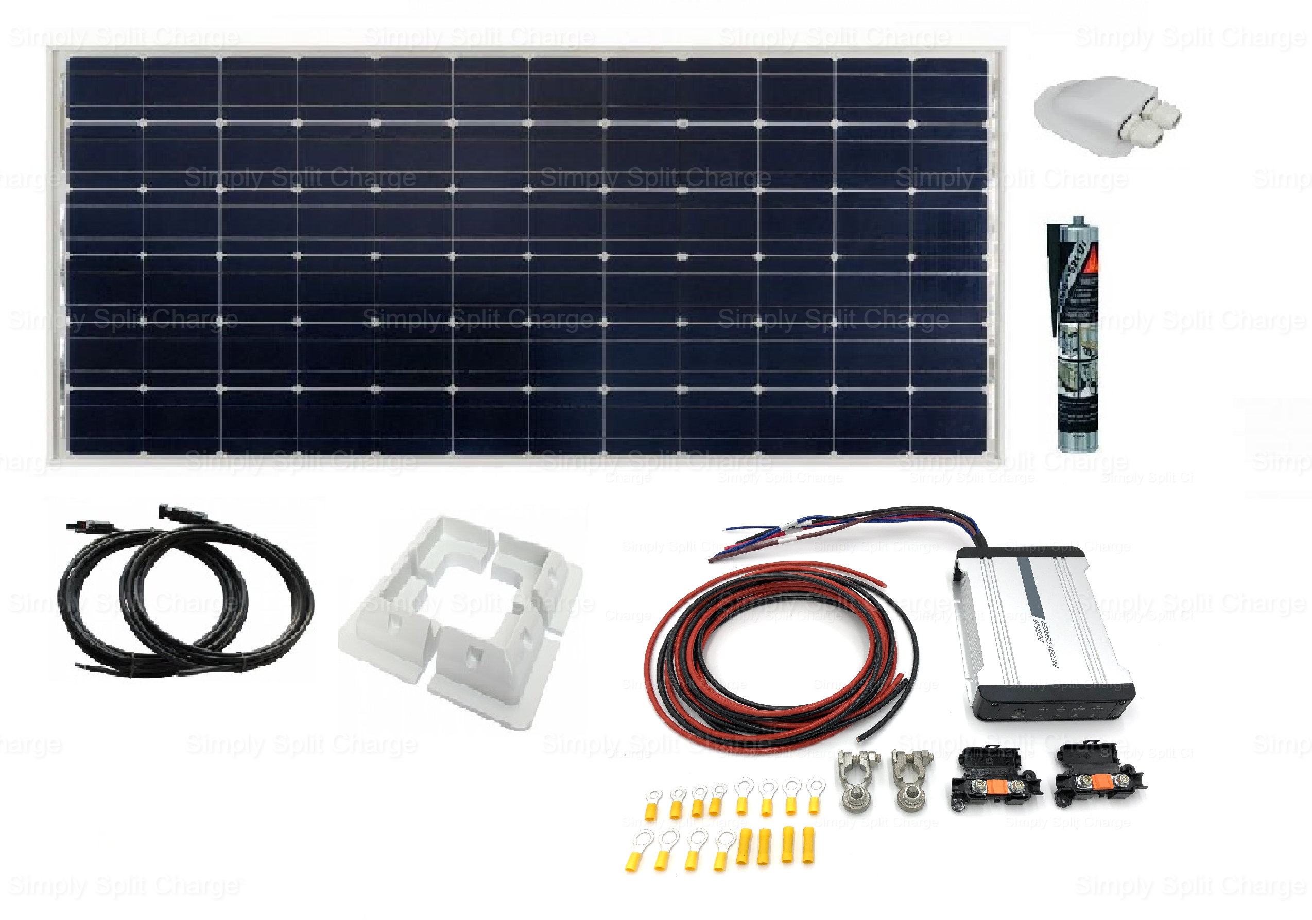 DCDS20 12v 20a B2B Charger - 115w Victron Solar Panel Kit