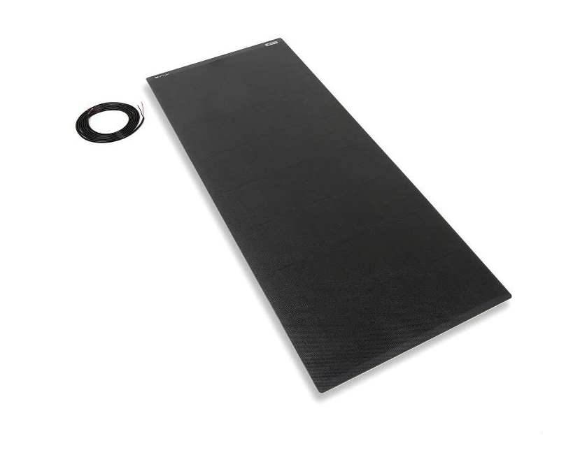 PV Logic 150w Semi-Flexble Solar Panel Black -Rear Junction Box