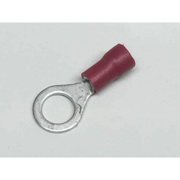 Red Insulated 6.4mm Ring Terminal