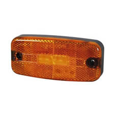 Durite Side Marker Lamp Amber LED Rectangular 12/24V  0-170-70