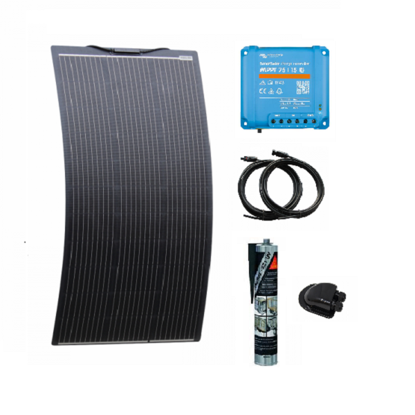 semi flex solar panel kit campervan motorhome boat