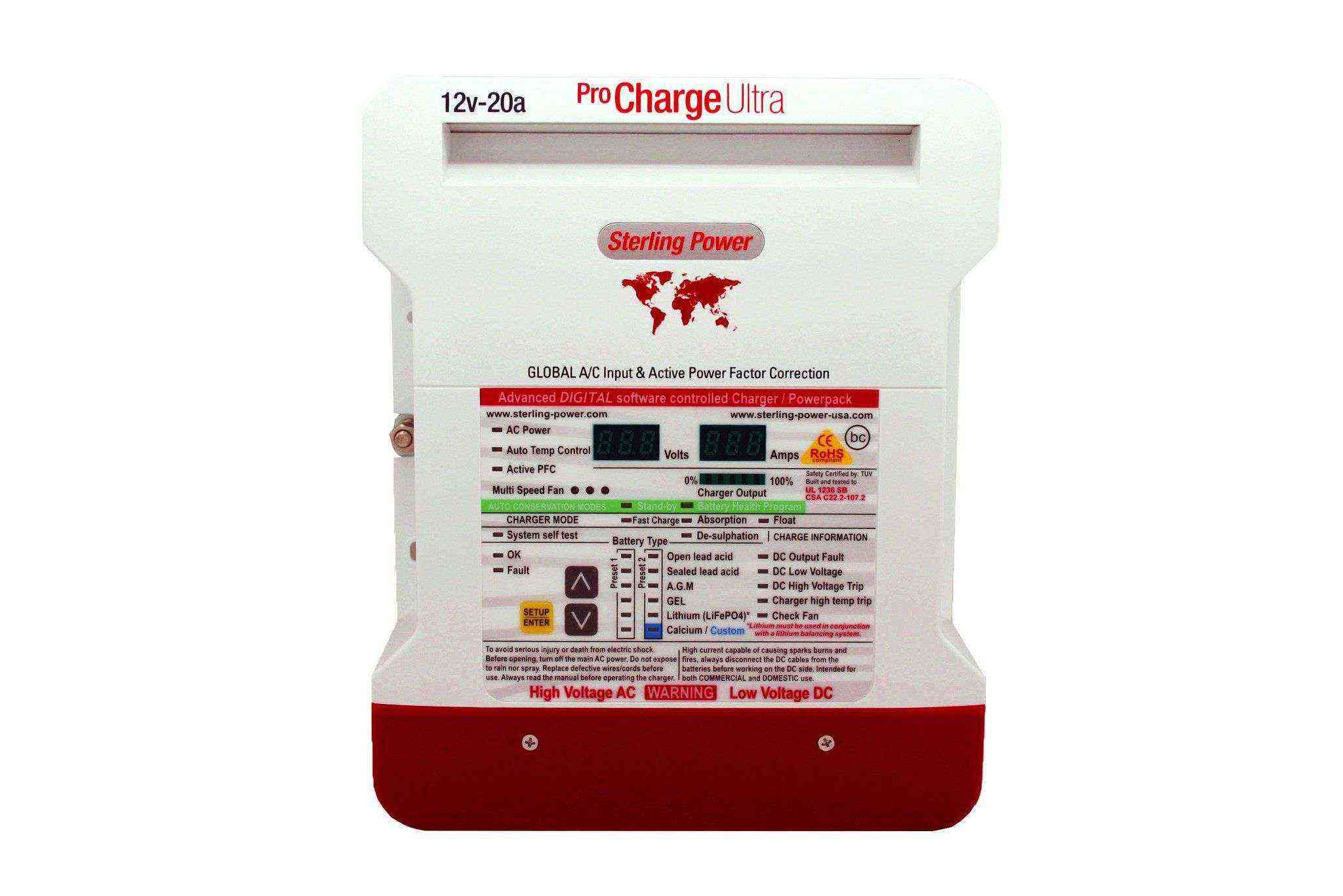 Sterling Power Pro Charge Ultra Battery Charger - 12V 30A PCU1230 - Simply Split Charge