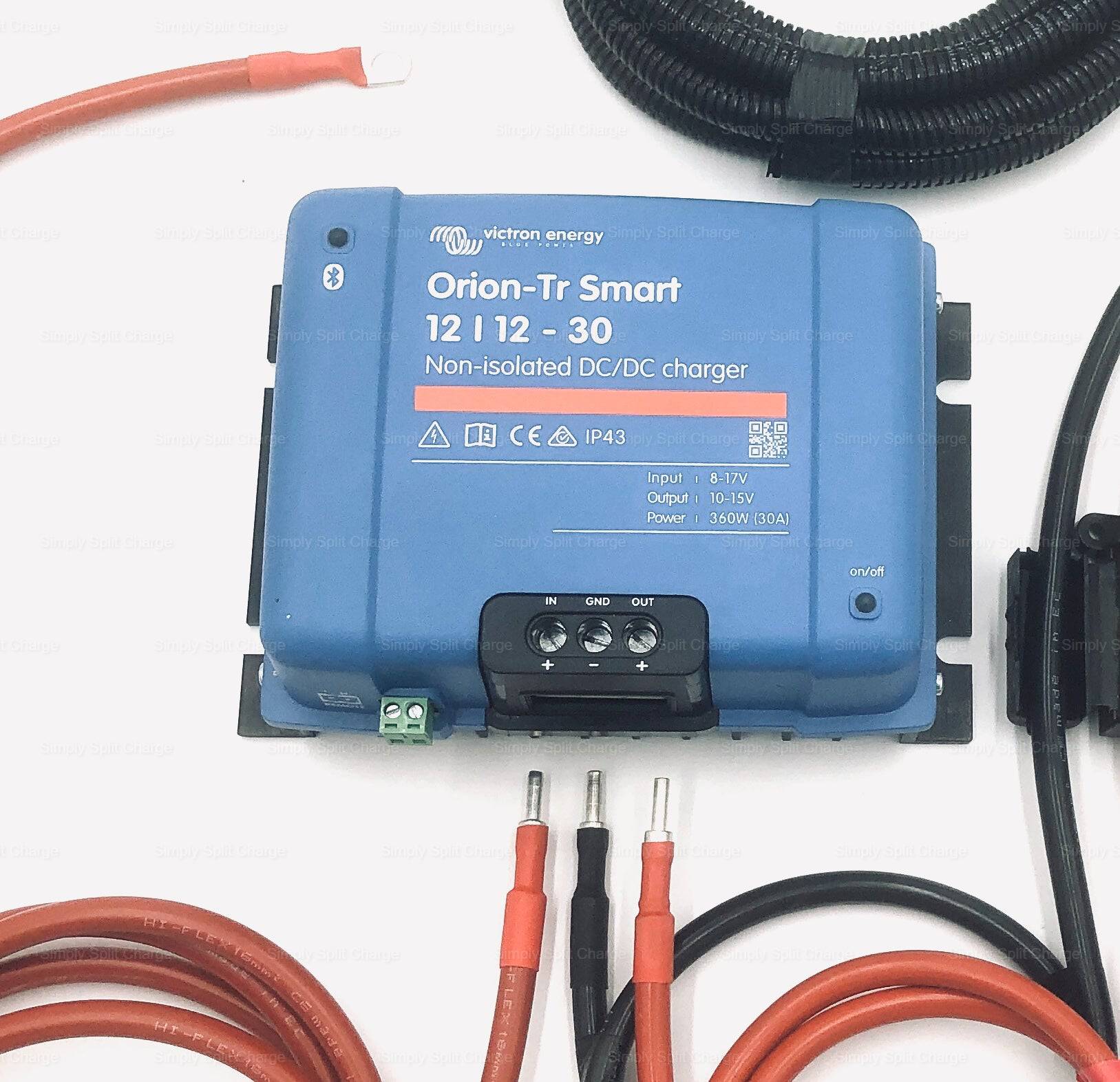 Victron Orion Tr Smart 12V 30A Non Isolated DC-DC B2B Split Charge Kit - Simply Split Charge